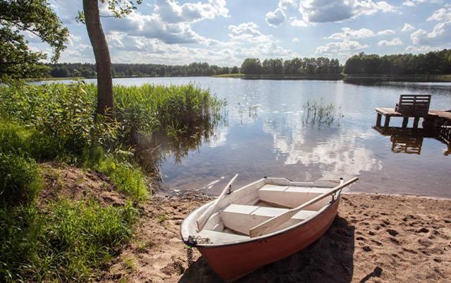 Domwigierski Pl -Jeziorki -Gr- Comfort-Ferienhaus-Polen - Wlasna Linia Brzegowa I Sauna Wysoki Most  المظهر الخارجي الصورة
