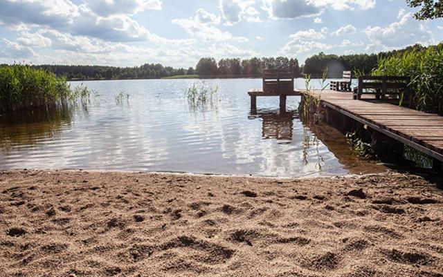 Domwigierski Pl -Jeziorki -Gr- Comfort-Ferienhaus-Polen - Wlasna Linia Brzegowa I Sauna Wysoki Most  المظهر الخارجي الصورة