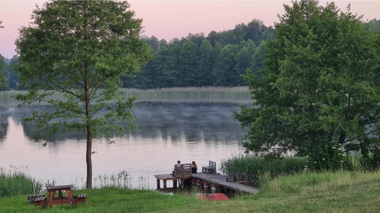 Domwigierski Pl -Jeziorki -Gr- Comfort-Ferienhaus-Polen - Wlasna Linia Brzegowa I Sauna Wysoki Most  المظهر الخارجي الصورة